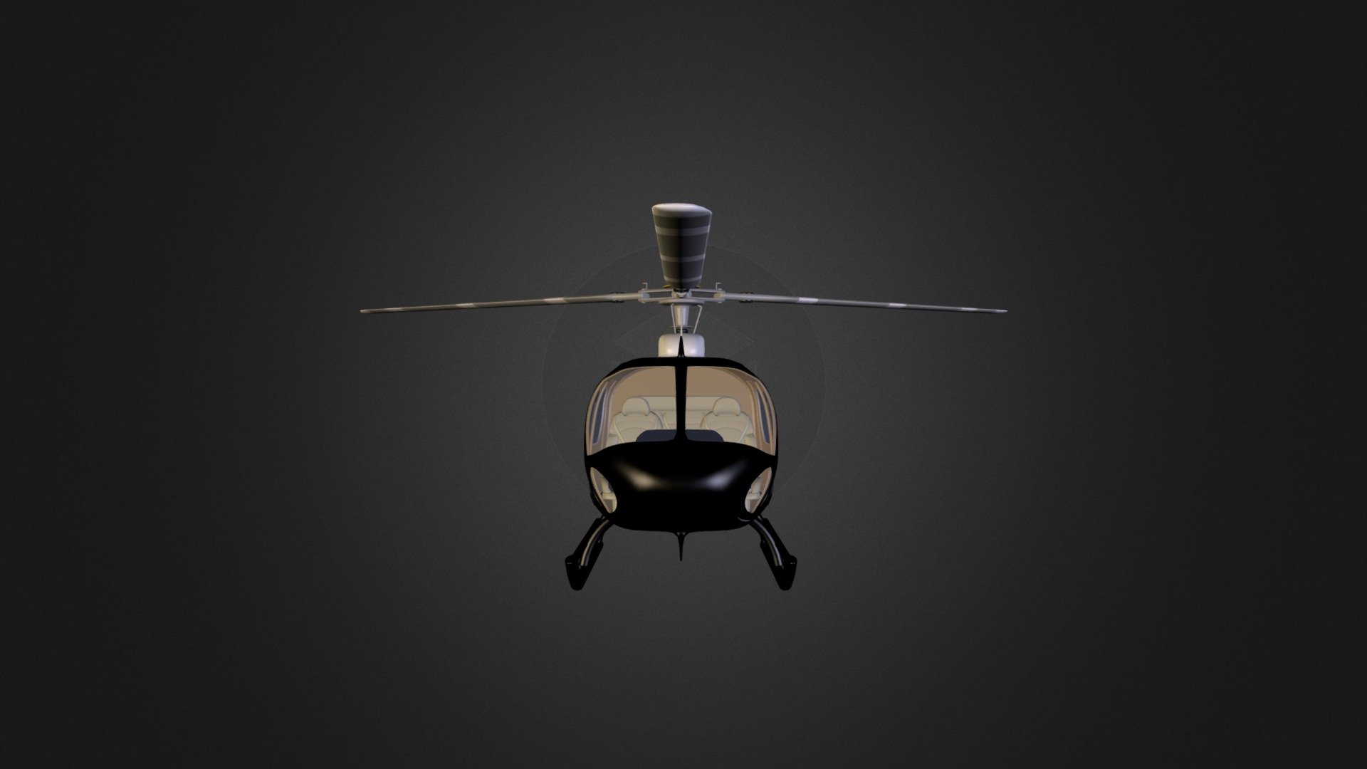 This is a realistic high poly eurocopter helicopter Police
