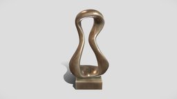Abstract Bronze Art Sculpture 04 