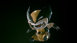CHIBI WOLVERINE xmen, chibi, baby, marvel, comic, mutant, wolverine, logan, x-men, marvelcomics, chibistyle, barruz3dstudent, lobezno, mutante