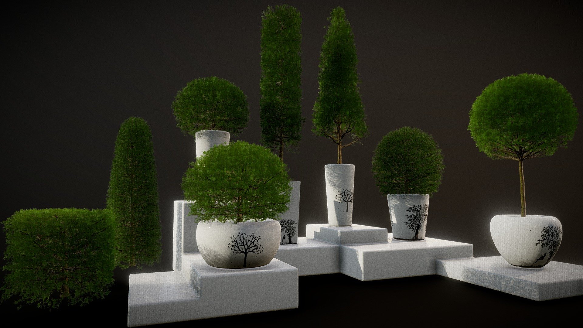 Mid-High Poly Boxwood Collection for Games/Renders.All types of shapes included.you can use any bark textures on branches.1k bark texture and 2k leaves with all maps included in the blend file.


Get Here 50% Off