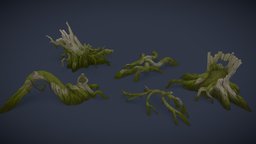 Last OutLander - Swamp Trees. Part 1 trees, tree, assets, handpaint, props, gameassets, diffuse-only, digital3d, stylize, outlander, handpainted, lowpoly, fantasy, lastoutlander