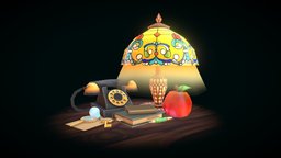 Exploration: Office 90s office, 3dcoat, maya, handpainted, photoshop, lowpoly, stylized