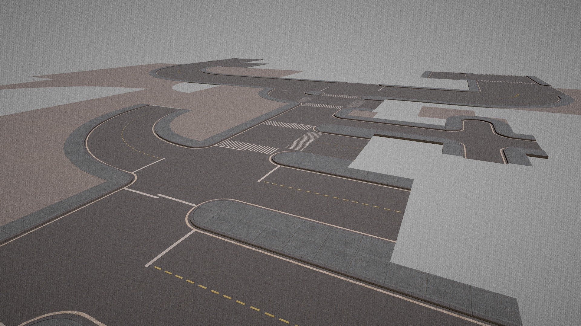  Modular Town Roads 


A set of modular road segments optimized for game engine based off of small town american streets.


∙ 4k texture

∙ 12k tris

∙ low poly

∙ .fbx .obj .gltf

∙ .fbx files are optimized for import into Unity and Unreal


The included unity package has both urp and standard materials and prefabs prepared. The segments fit easily together, just match the origin with the corner of the desired object. 


The road segments look good rendered in Blender Cycles, and very good in realtime.