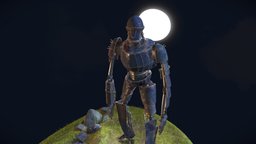 Ancient Mech mech, tech, robotic, electronics, mecha, nature, character, technology, animated, robot