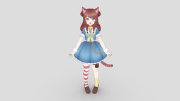 Mifune Nyanko short, hair, cute, socket, avatar, nyan, ears, satellite, dress, shoes, thigh, original, sailor, loli, neko, tail, uniform, kawaii, oc, pouch, socks, braids, braid, panties, vrchat, frills, nyanko, character, anime, mifune, fuku