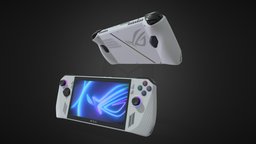 Asus Rog Ally Console 2023 assets, gaming, pc, videogame, visualization, prop, console, portable, asus, gamer, rog, handheld, controller, gamepad, ally, game, blender, pbr, steamdeck, noai
