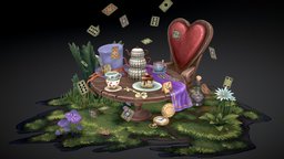 Alice In Wonderland Props teapot, tea, grass, mushroom, cake, heart, drawing, key, alice, flowers, table, wonderland, props, cards, ukraine, aliceinwonderland, handdrawn, lviv, cheshire, handpainted, texture, chair, watch, cup, bottle, hand, handdrawing, eatme, drinkme, inwonderland