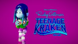 RUBY GILLMAN - Fan homage pixar, octopus, illumination, tentacles, squid, disney, movie, facial, dreamworks, expressions, gillman, chelsea, noia, blush, rubi, character, cartoon, 3d, animated, noai, nerissa, no_ai
