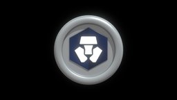 Cronos or CRO Crypto Coin with cartoon style money, bitcoin, token, currency, crypto, illustration, exchange, cro, cronos, metaverse, cryptocurrency, blockchain, nft, cartoon, 3d, technology, modelling, web3, crypto-com