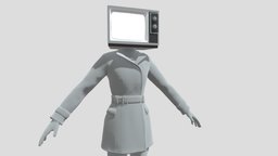 Tv WOMAN || Skibidi toilet || full rigged tv, sfm, models, woman, tvman, skibidi, blender, man, 3dmodel, rigged, fullrigged, tvgirl, skibiditoilet, tvwoman, tvskibidi, skibiditvwoman