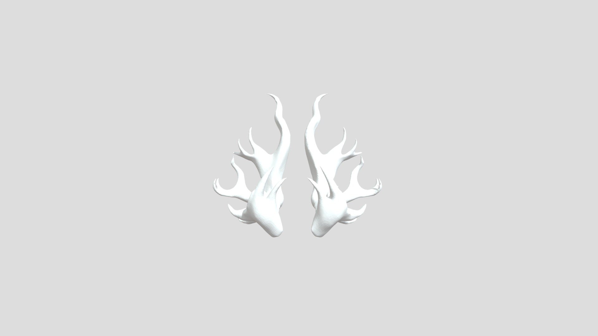 My first somewhat serious 3d model. 
It was made due to the fact that I was struggling to draw the shape of these horns at different angles in a concept sheet. So I spent a about 7 hours to figure out how everything works. Not without bugs and struggles, but I did it.