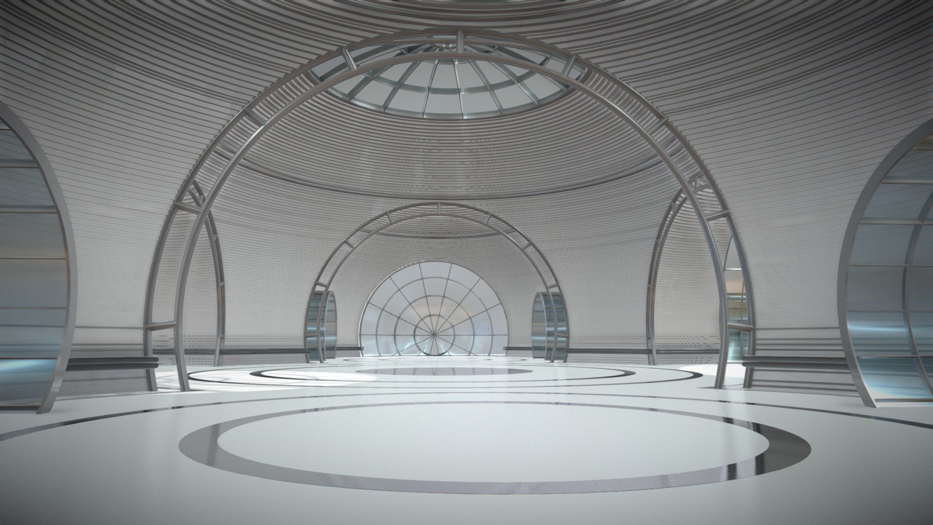 Futuristic Architectural Structure