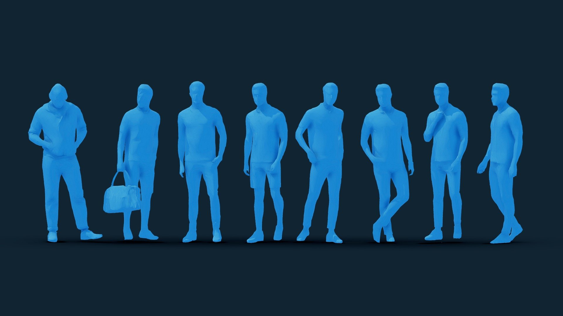 LOW POLY PEOPLE




IN FBX FILE FORMAT ( version 7.5 (2016)

You can use this  LOW POLY PEOPLE  model.
easily in ur advertising or visualisation projects..





My Email : ubros27@gmail.com




Please don't forget to rate the model, for us it is very important :)


