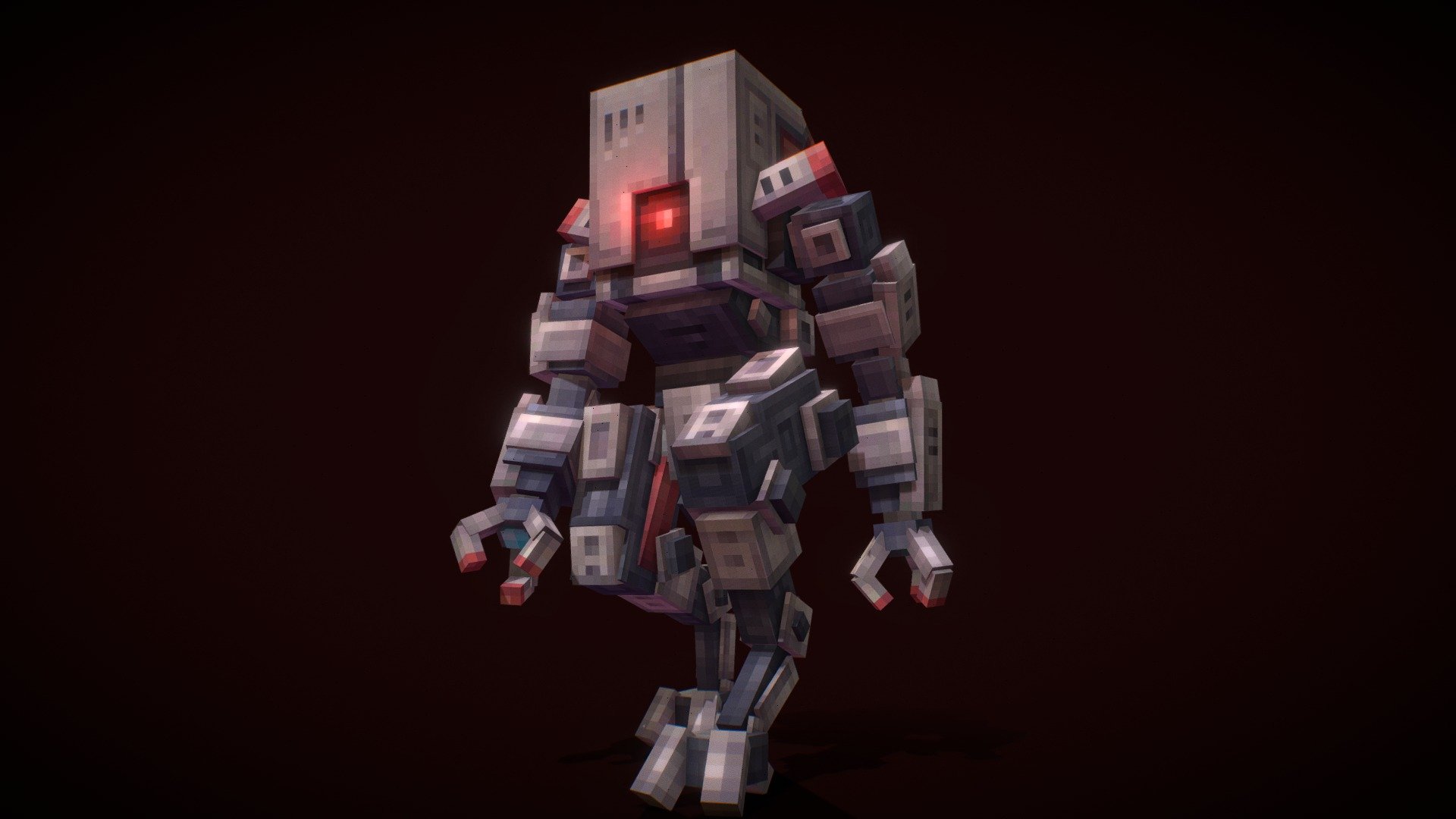 A military looking boss type robot made on blockbench for minecraft
by: Homegaddiel*