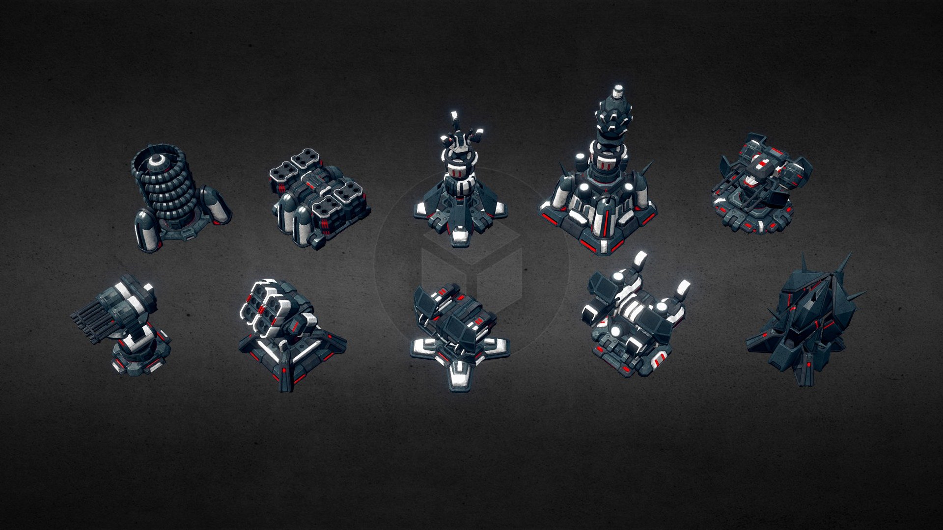 Watch all type of towers, skins and effects in http://www.youtube.com/watch?v=hwBSxkYQT_Y