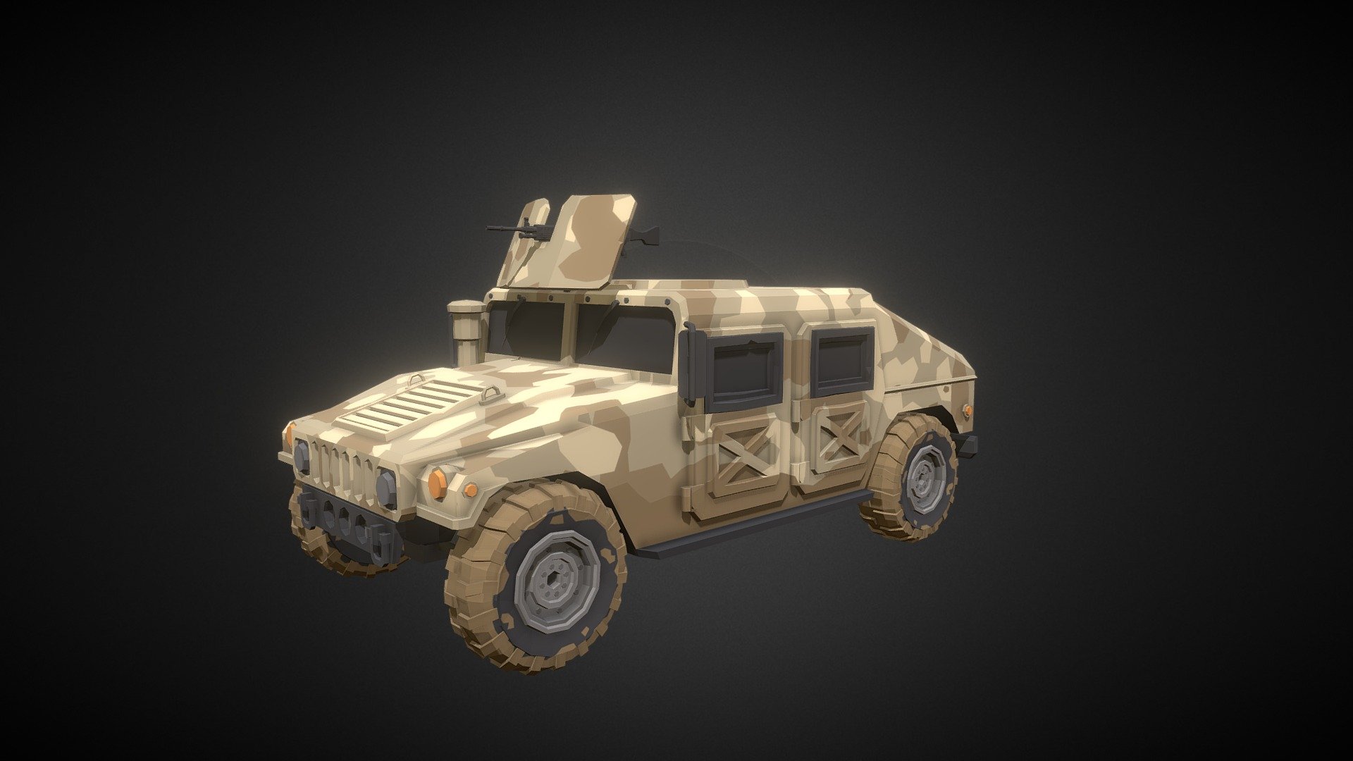 Hello World!

Armored Car is the first model from the global Military Low Poly Pack
It is perfect for complementing your game projects in any genre.