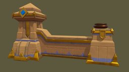 Stylized Egypt  ruin ruin, ruins, egypt, cultural, heritage, ruine, cultural-heritage, architecture, 3d, model, stylized, environment