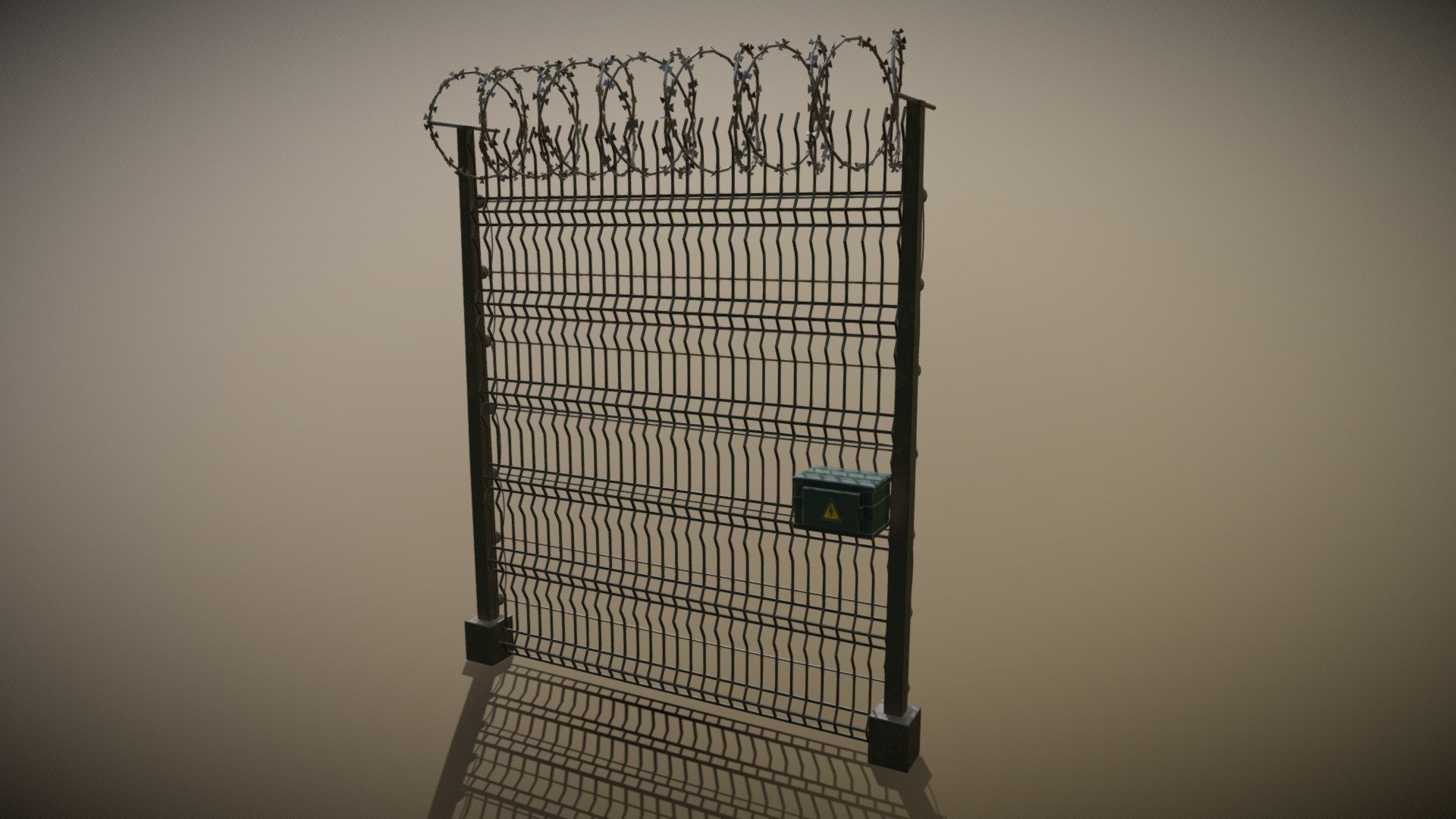 3D model of Barbed Wired Electrified Fence

Be careful, it will neutralize you before you take it out.

PBR texture set with well detalization and occlusion effect. Useful for games or renders.
