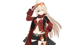 Alice - Genshin Impact Fan Art animegirl, girl, game, blender, lowpoly, blender3d, gameasset, anime, genshinimpact, genshin_impact, hoyoverse