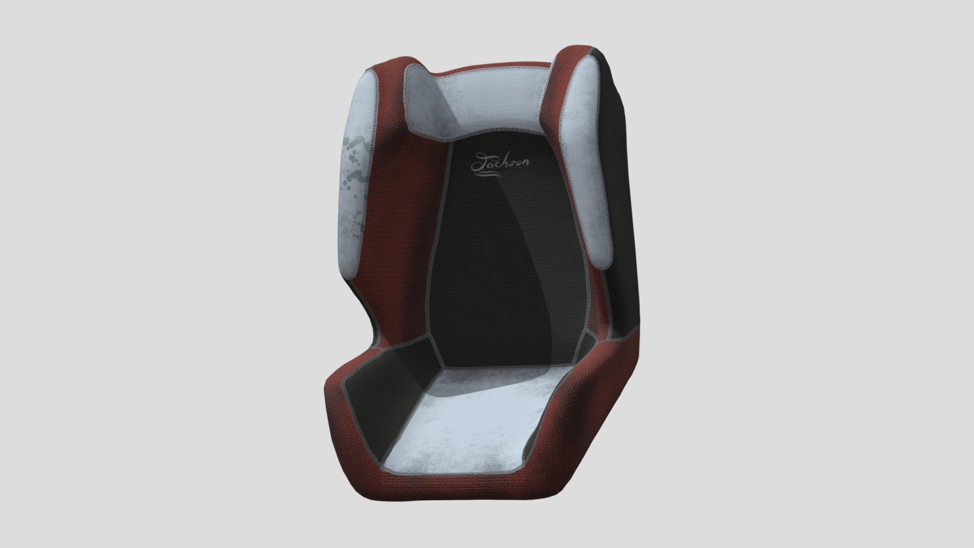 Basic baby car seat, dirty used. Part of a personal project I'm working on - seat belt will be added to the character.