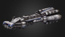 CR-120 Bowbreaker Corvette - Commission starship, new, corvette, warship, republic, eaw, corellian, newrepublic, cr-90, empireatwar, cr-32, starwars, spaceship, bowbreaker