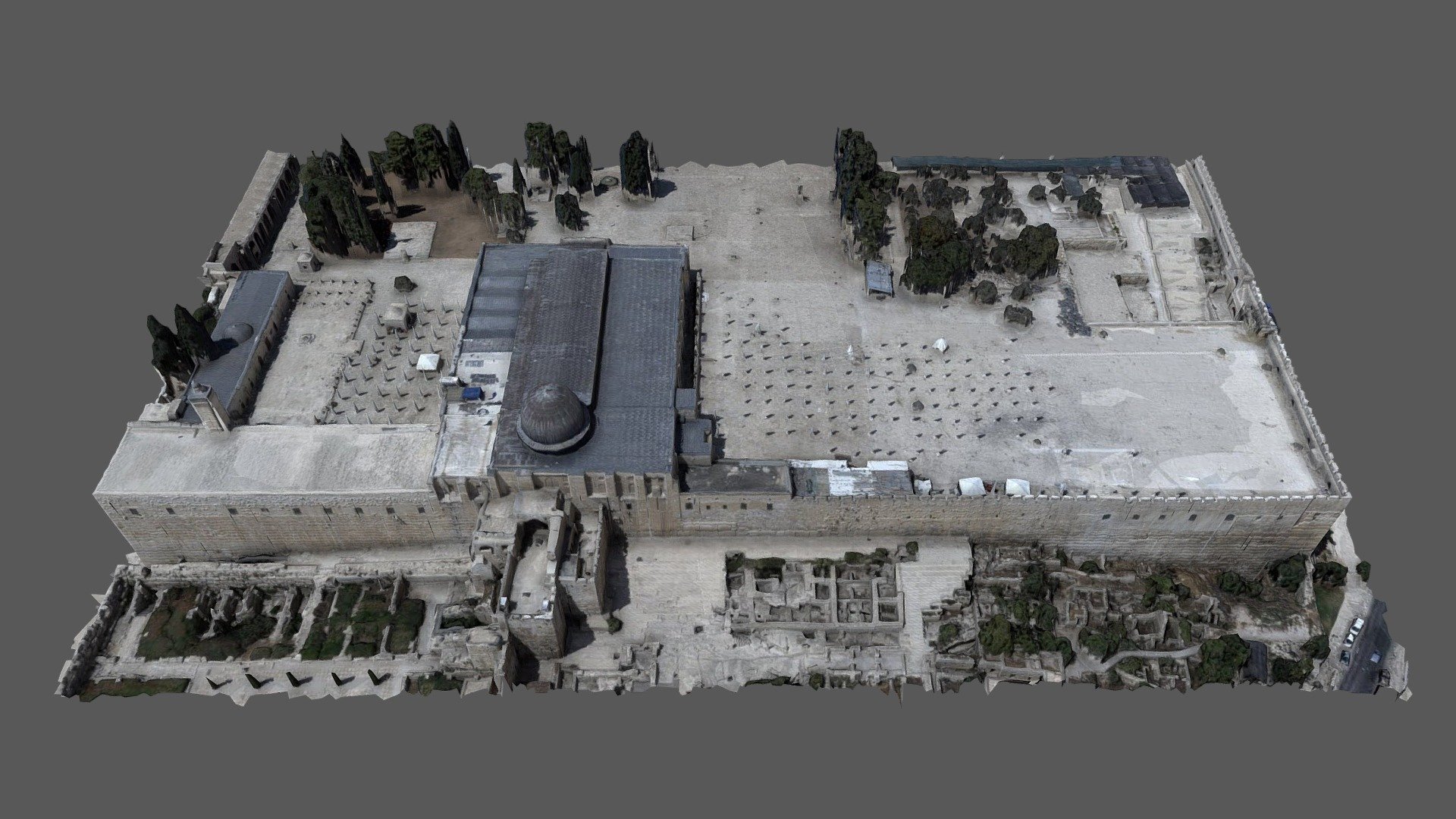 Al-Aqsa Mosque, Jerusalem. By PHOTOMOD software. A3 images by VisionMap.