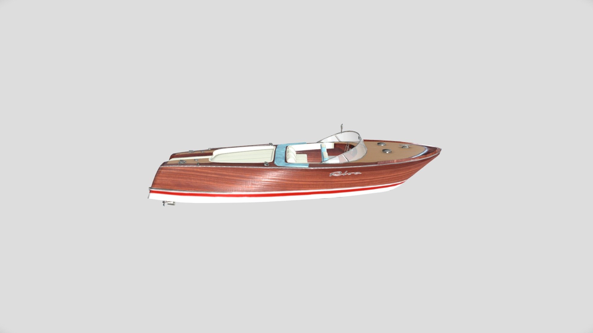 A low poly model of iconic Riva Aquarama. That was a quick project to accomplish on a weekend and I like the shapes of it, feel free to use the model for your own purpose, I will set it free. The models has 1K textures and 4000 tris.