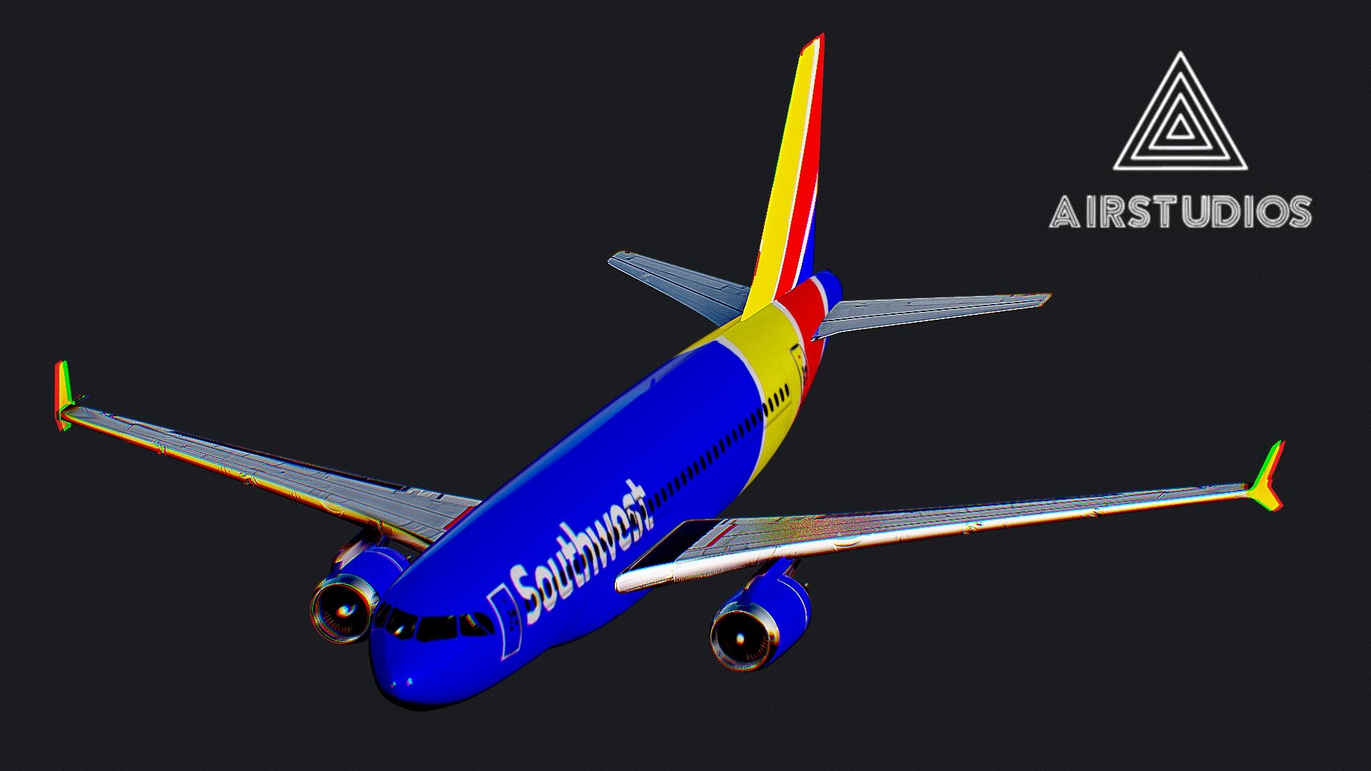 Airbus A320 (Southwest Airlines) Airplane

Made in Blender