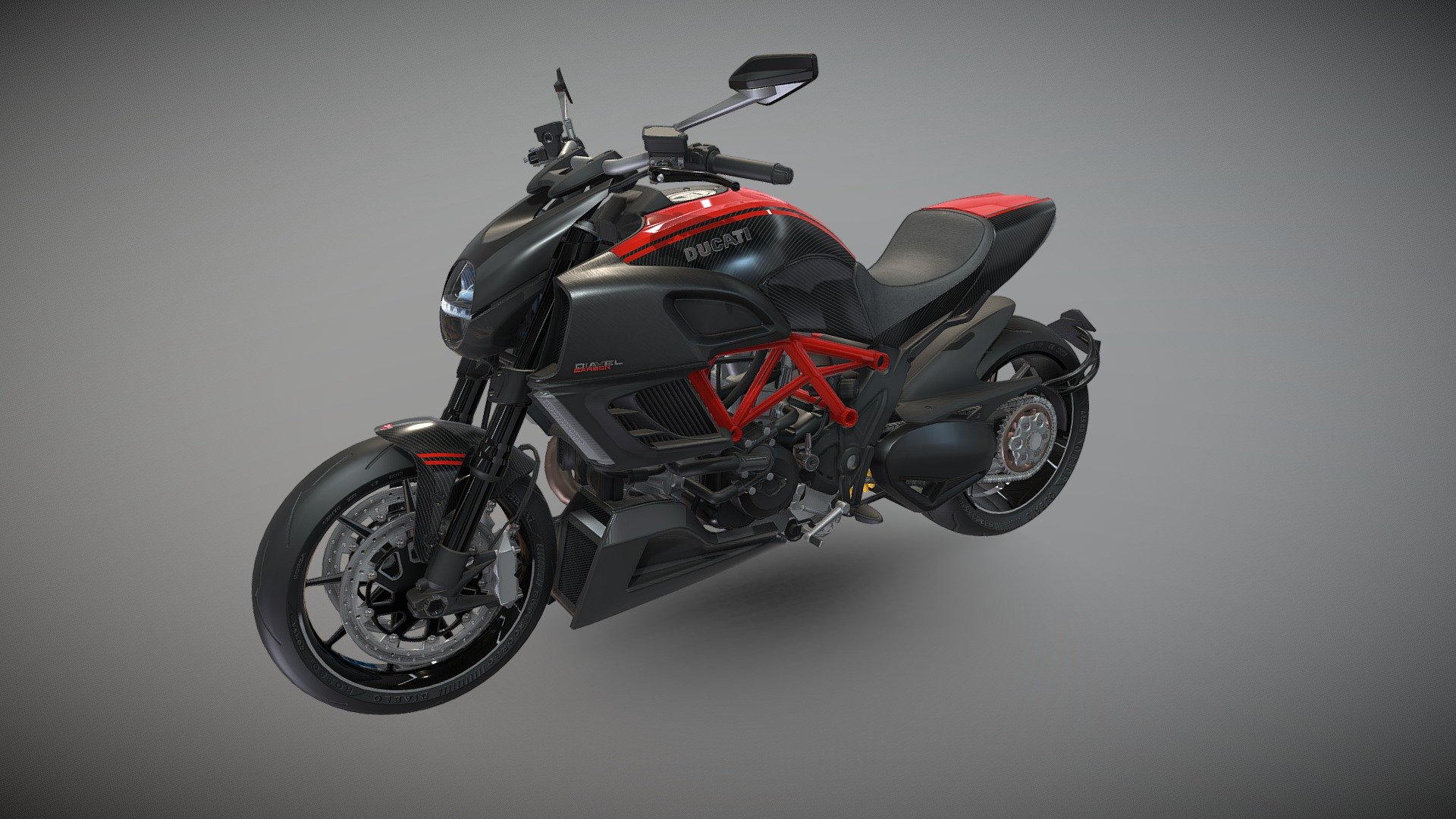 Ducati Diavel 2012 - Game ready model