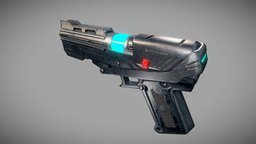 Star Wars DC-15s blaster pistol blaster, clone, firearm, pistol, weapon, starwars, gun