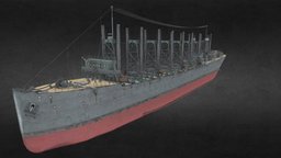USS Jupiter tower, jupiter, battleship, bucket, red, us, shaft, hull, transport, hook, anchor, shell, boiler, carrier, ocean, window, warship, turbo, america, uss, propeller, cargo, water, chain, smoke, chimney, coal, crane, wave, cable, stacks, collier, porthole, aggregate, aicraft, smokestacks, langley, refuelling, usa, ship, steam, bridge