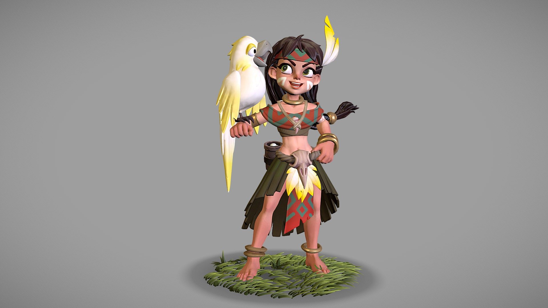 Hey there! Let me present to you  my new work.
My character I made during the GCMA Advanced Mentorship by Weston Reid following the inspiring concept by https://www.artstation.com/leicai

It was sculpted in Zbrush, textured in Substance Painter

More closeups and screens on my Artstation