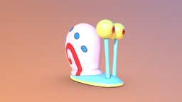 Gary (Spongebob) snail, shell, spongebob, gary, cartoon, 3d, 3dsmax, texture