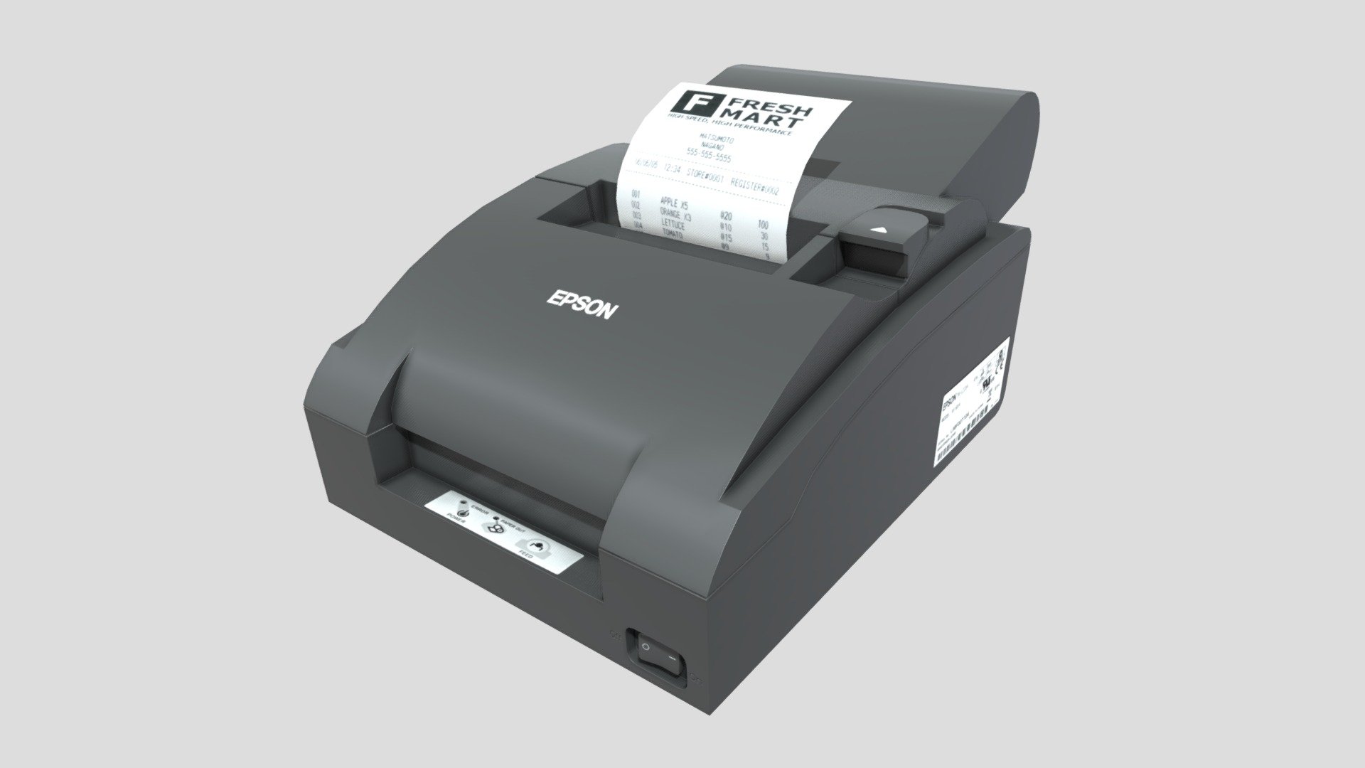 Printer Slip 3D Model by ChakkitPP.




This model was developed in Blender 2.90.1

Unwrapped Non-overlapping and UV Mapping

Beveled Smooth Edges, No Subdivision modifier.


No Plugins used.




High Quality 3D Model.



High Resolution Textures.

Polygons 2306 / Vertices 2439 

Textures Detail :




2K PBR textures : Base Color / Height / Metallic / Normal / Roughness / AO

File Includes : 




fbx, obj / mtl, stl, blend

