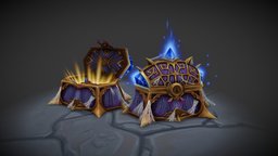Nerubian Treasure Chest (WoW Fanart) warcraft, worldofwarcraft, treasurechest, handpainted, wow