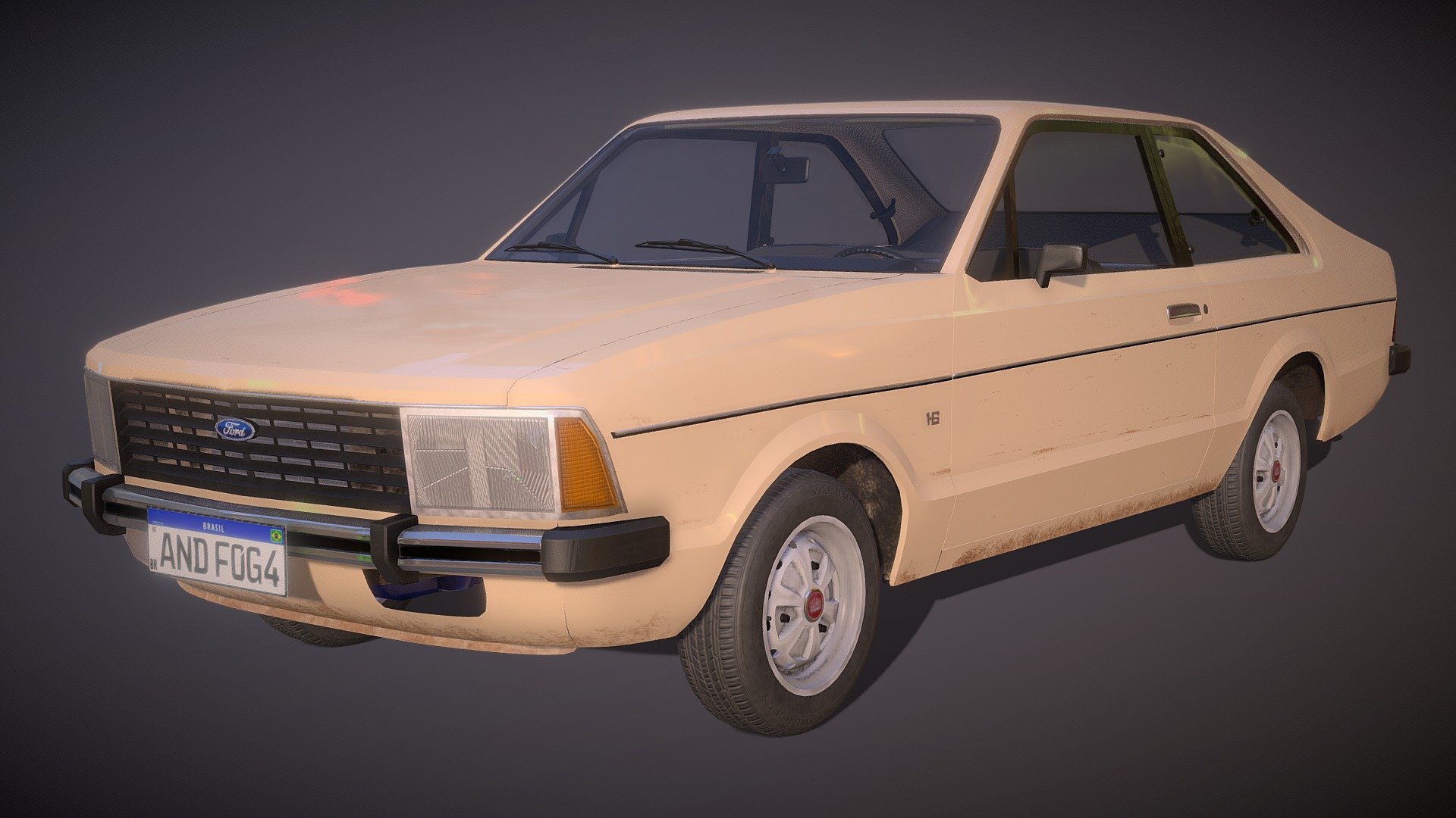 

This car is named Corcel II. Produced in 1982 by Ford in Brazil.

Modeled by me using Blender.

Extensions are in .blend, .obj, .fbx.

Textures are in 2k.
