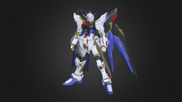 Strike Freedom Gundam mechanical, strike, mecha, gundamwing, freedom, animation, gundam, anime, robot