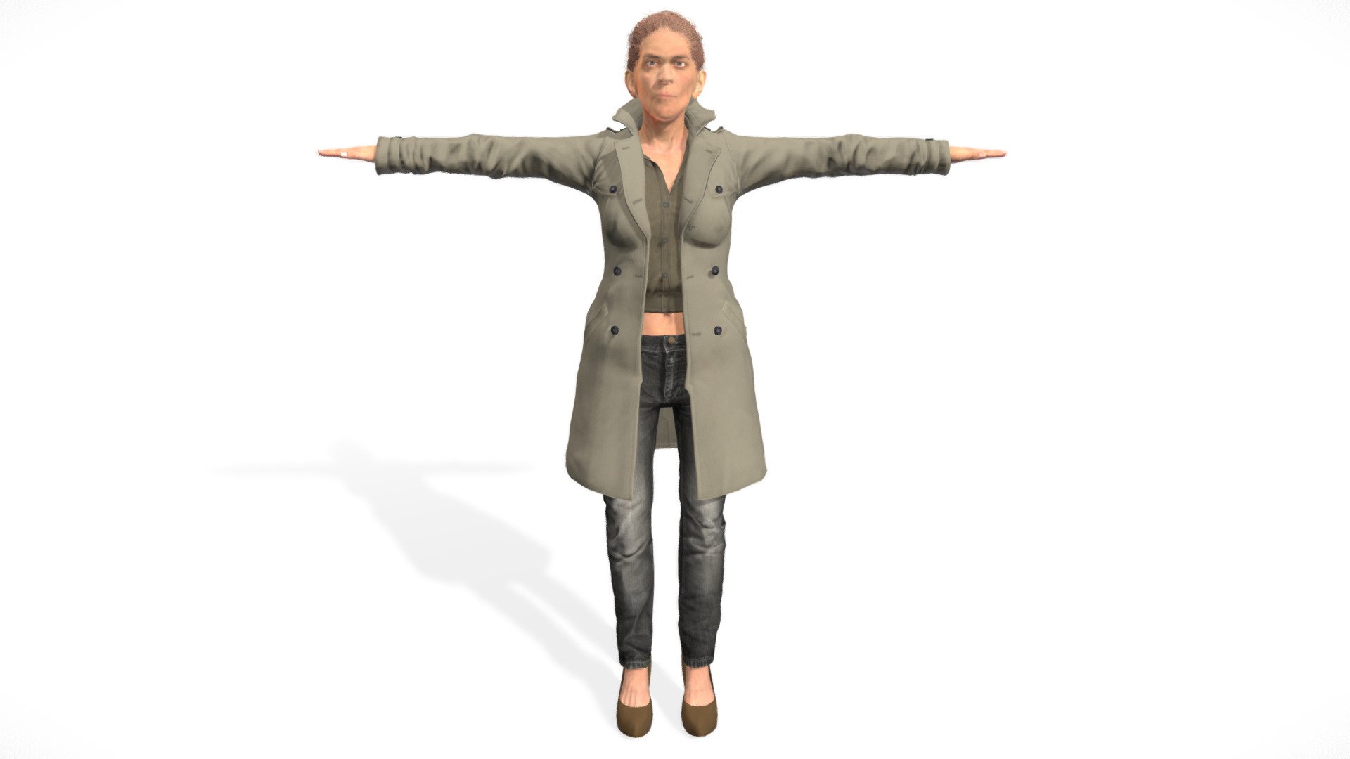 Character - Detective mature woman

Short story:

Sarah Williams is a brave and dedicated police chief in the city of New York. Sarah has spent years fighting crime on the streets of the Big Apple, and now she faces her greatest challenge: a gang of dangerous criminals who have been wreaking havoc in the city.

Product description:




T-pose

Game ready

low poly

Rigged character

Facial Blendshapes

Full Clothed

Realistic hair

FBX embedded textures

www.luciddreamsvisuals.com.ar