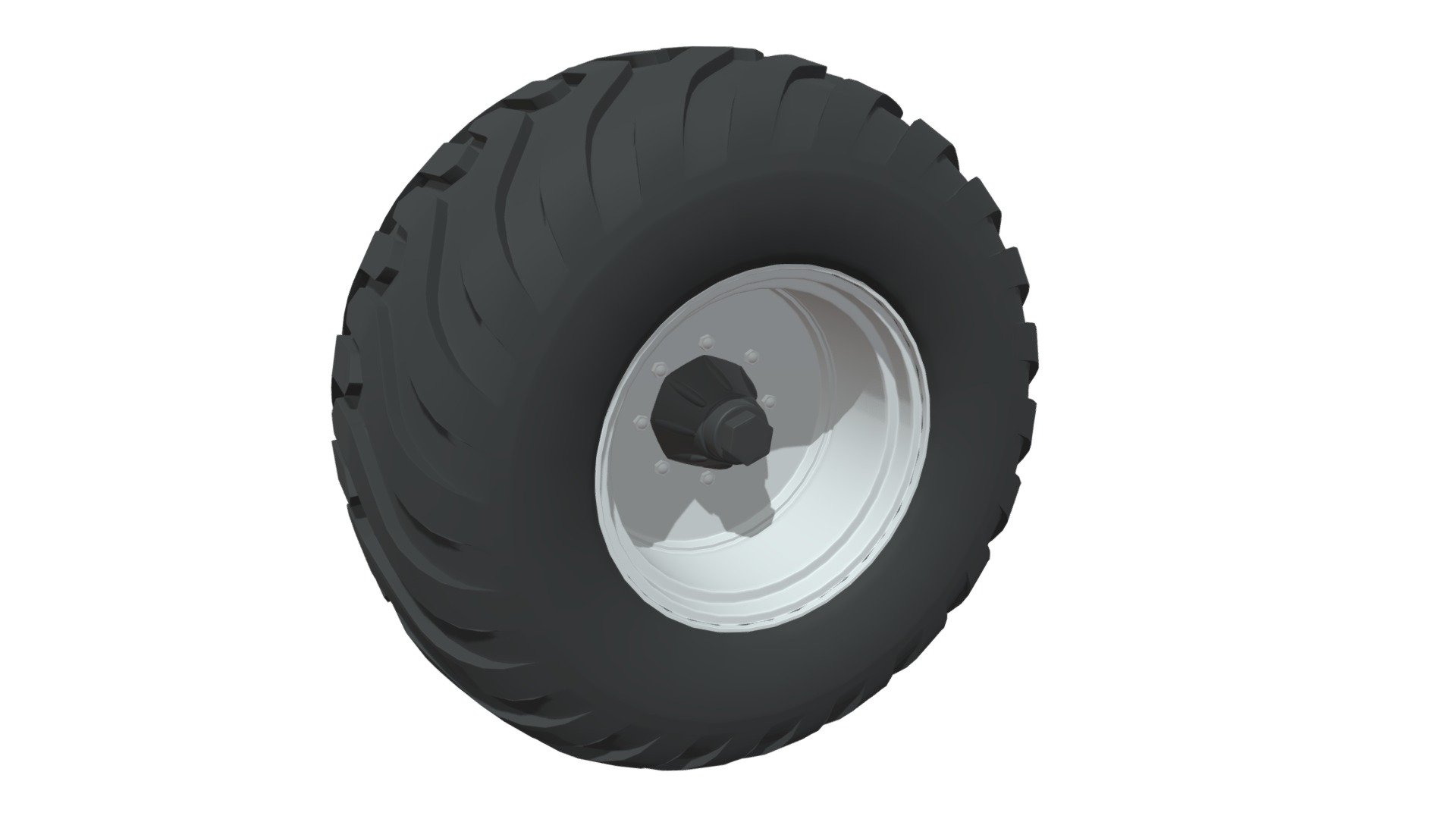 High quality 3d model of an off road tire.