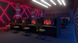VR Internet Cafe bar, room, drink, virtual, computer, archviz, coffee, gaming, restaurant, visualization, chairs, diner, reality, arch, oculus, vr, ar, service, place, internet, esports, game, chair, interior, internetcafe, cybercafe