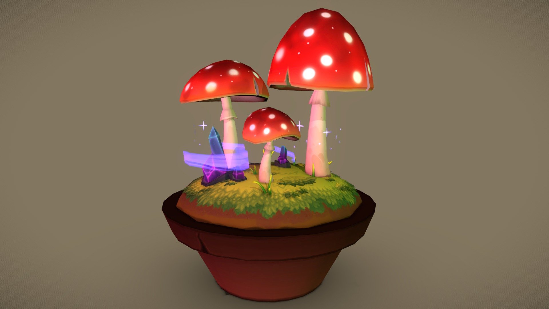 This is a small Diorama project I created. All the textures are handpainted!