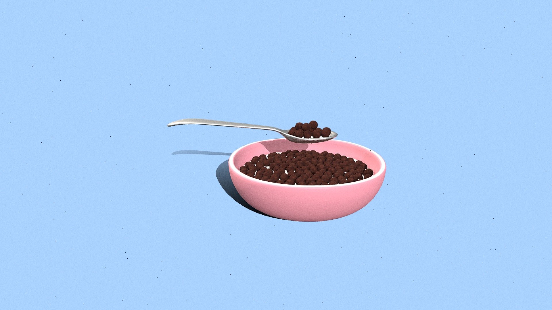 A lil creal bowl I made with shapekey to add different kinds of cereal