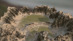 Valley Mountain Landscape landscape, terrain, scenery, mountain, valley, height-map, blender3dmodel, landscape-architecture, unrealengine4-unity5, gamereadyasset, terrain-model, sceneprops, gameasset, gamemodel, mountain-landscape
