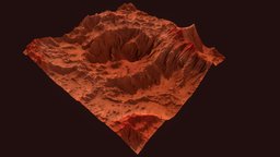 Terrain 040 planet, landscape, forest, terrain, canyon, land, mars, ice, exterior, hill, desert, snow, valley, cliff, volcano, mountains, stone, fantasy, rock, environment