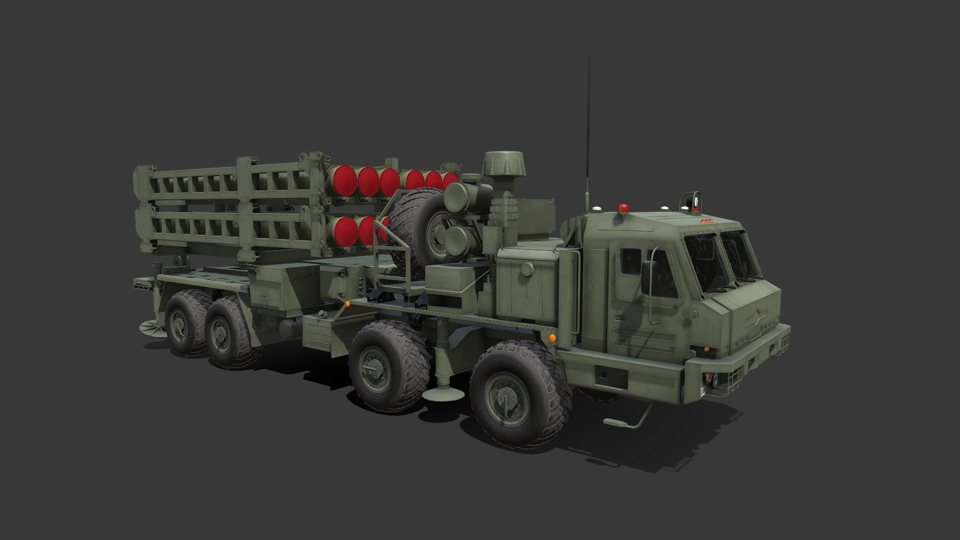 The S-350 Vityaz is a Russian medium-range surface-to-air missile system developed by GSKB Almaz-Antey. Its purpose is to replace the S-300PS. The system design traces its roots from the joint South Korean/Russian KM-SAM project and uses the same 9M96 missile as the S-400 missile system. In February 2020, the S-350 Vityaz was officially commissioned into the service of the old Russian Aerospace Defence Forces now merged in to the new Russian Aerospace Forces
