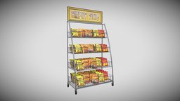 Expo Food Chipsy food, stand, expo, chips, sack, market, expositor, super-market