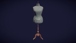 1890 dress form (size 40) fashion, mannequins, dress, dummy, mannequin, 3dreconstruction, dressform