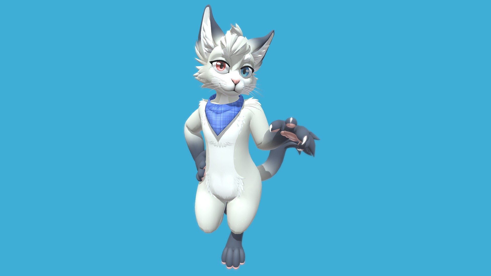 A VR avatar made for Angie! Includes multiple outfits and accessories, body and face emotes :)

Mesh made in Blender, textured in SAI2

This was made as a custom commission and is not downloadable publicly. Thank you!! For custom commission status, check out my telegram channel t.me/Meelo3D
