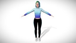 Fashion Beauty Woman - (Rigged & Blendshapes) hair, style, chick, people, fashion, beauty, unreal, young, , realistic, woman, beautiful, clothed, underwear, tpose, pedestrian, sister, topmodel, girlfriend, highfashion, unity, girl, model, gameready