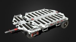 Airport ULD Container Dolly trailer, airport, cargo, vehicle, uld